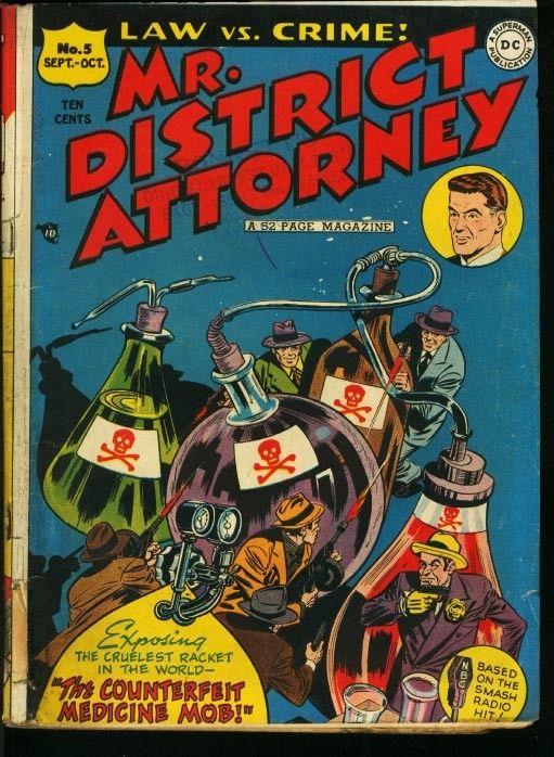 MR. DISTRICT ATTORNEY #5-DC PRE-CODE CRIME COMIC VG-