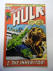 The Incredible Hulk #149 VG- Condition moisture stains