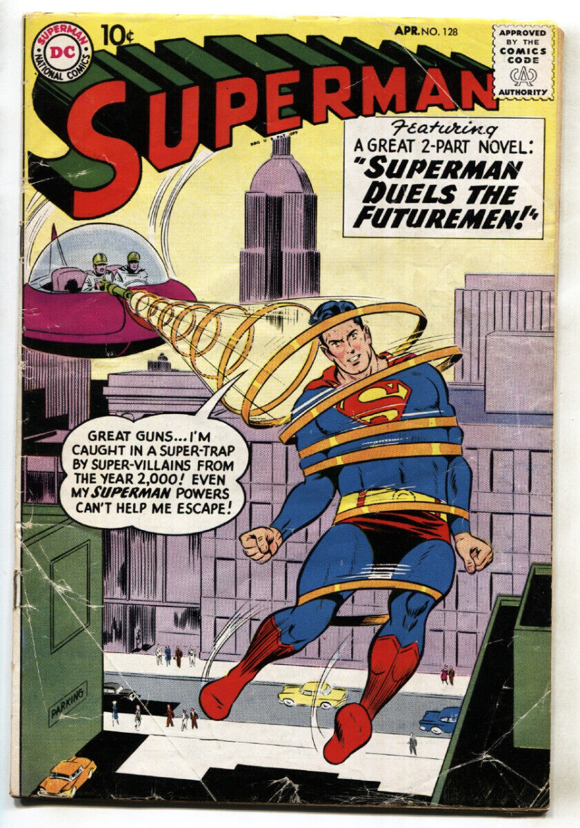 superman flying comic strip