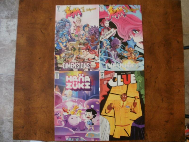 4 IDW Comic Book: JEM and the HOLOGRAMS #1 2 HANA ZUKI #2 CLUE #2