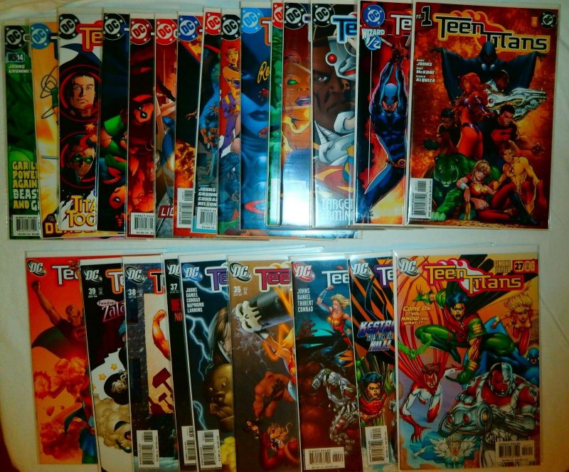 Teen Titans V3 (2003) #1/2,1-28,34-51,53-64,66,67+ Geoff Johns, comics lot of 66