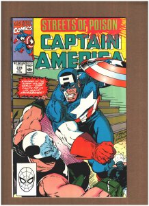 Captain America #378 Marvel Comics 1990 vs. CROSSBONES Ron Lim NM- 9.2