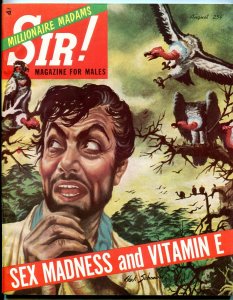 Sir! Magazine August 1954-VULTURE ATTACK CVR-BOXING-WITCH DOCTORS FN