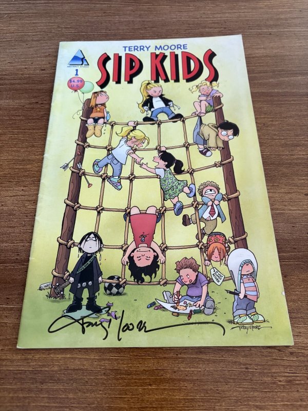 Sip Kids # 1 NM Abstract Studio Comic Book SIGNED Terry Moore 11 J375
