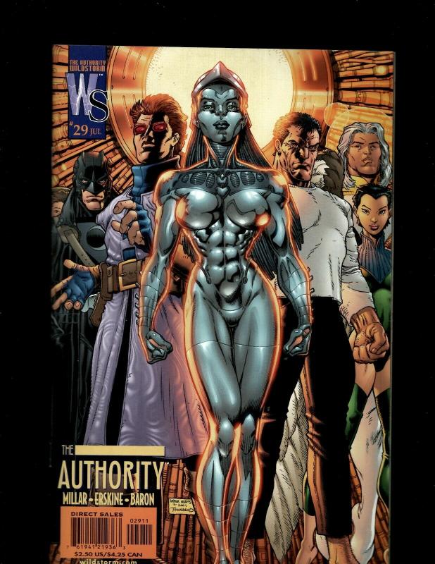 Lot of 10 Authority Comic Books #21 22 23 24 25 26 27 28 29, Annual 2000 J54