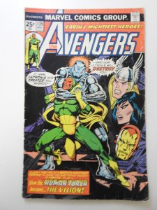 The Avengers #135 (1975) Origin: Vision!! Solid VG Condition!