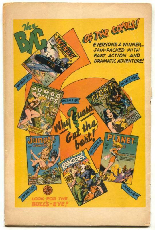 Wings #60 1945- Fiction House-  Hells Eagles G