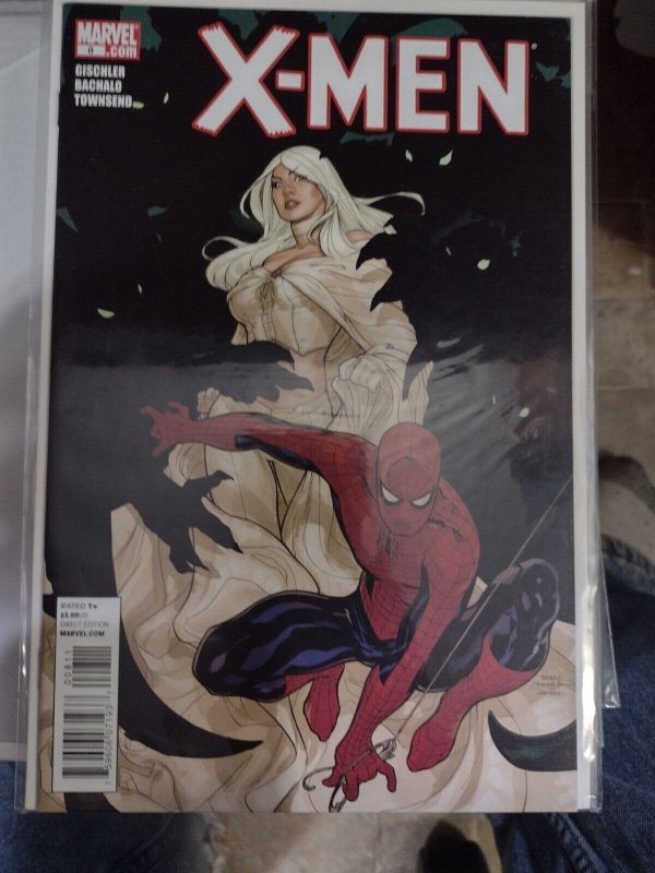 X MEN # 8  2011 Marvel  SPIDER-MAN WHITE QUEEN THE LIZARD