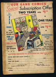 Our Gang Comics #38 ORIGINAL Vintage 1947 Dell Golden Age Tom & Jerry