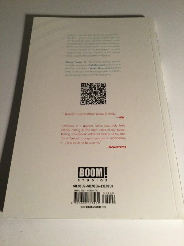 Memetic Tpb Nm Near Mint Boom! Studios