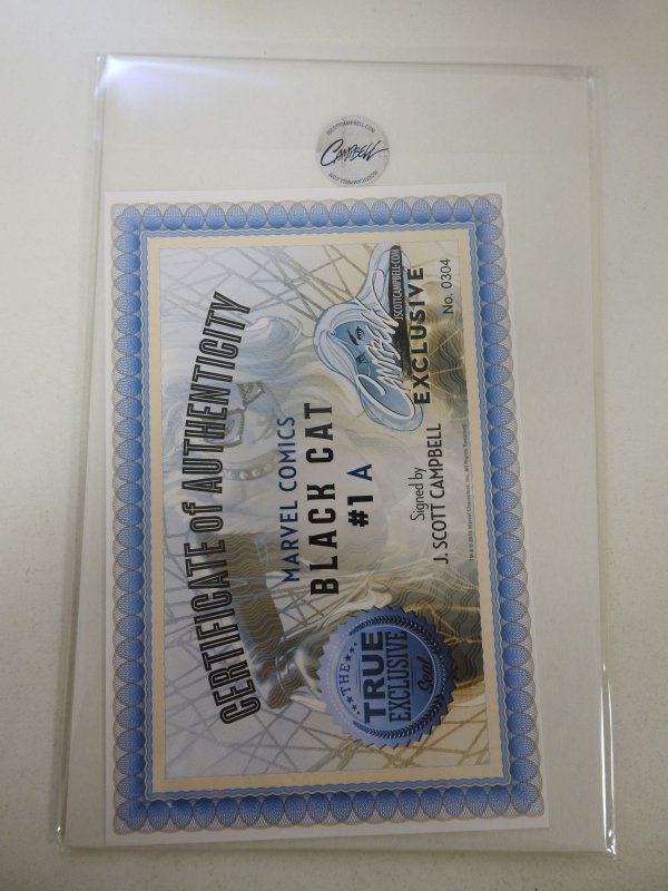 Black Cat #1 Campbell Cover A (2019) Signed by Campbell Cert sealed!