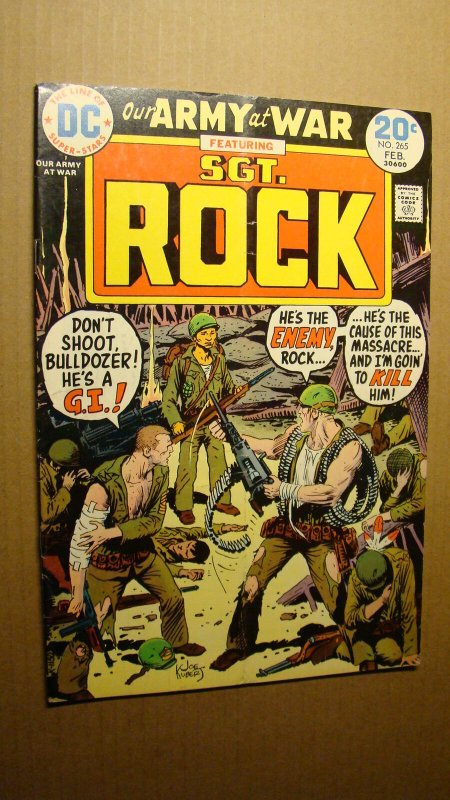 OUR ARMY AT WAR 265 *SOLID COPY* SGT. ROCK 1974 KUBERT ART DC WAR