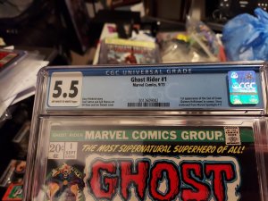 Ghost Roder #1 (1973) CGC 5.5 graded slab