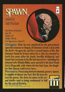 Image Wizard Series III #2 SPAWN 1993 Promo Card