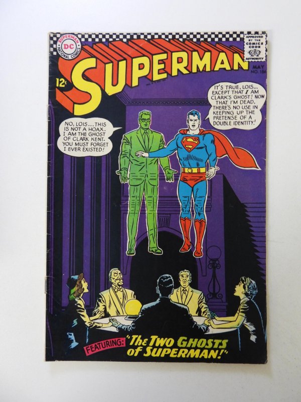 Superman #186 (1966) VG/FN condition