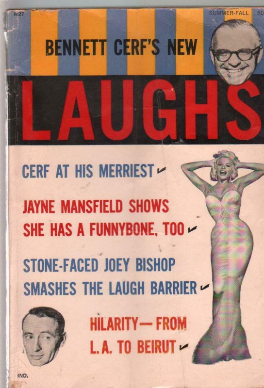 Bennett Cerf's New Laughs-Summer 1962-Jayne Mansfield-jokes-gags-humor-VG