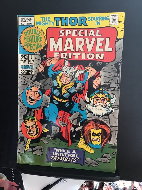 Special Marvel Edition #3 (1971) Thor annual, Absorbing Man, Loki Kirby! VF/NM