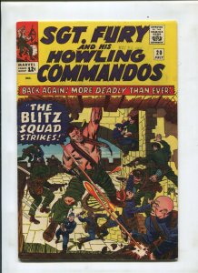 SGT FURY #20 (6.5) THE BLITZ SQUAD STRIKES!