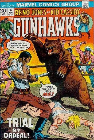 Gunhawks (1972 series) #4, VF (Stock photo)