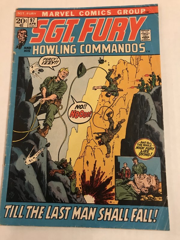 Sgt. Fury #97 : Marvel 4/72 VG+; WW2 story