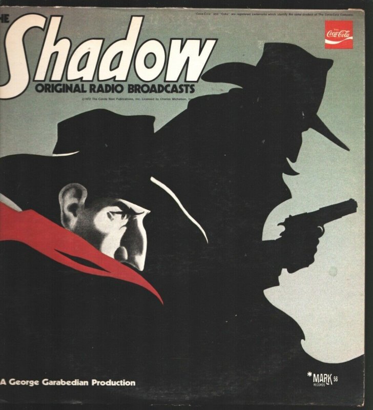 Shadow Radio Program Record Album 1973-2 original radio broadcasts-George Gar...