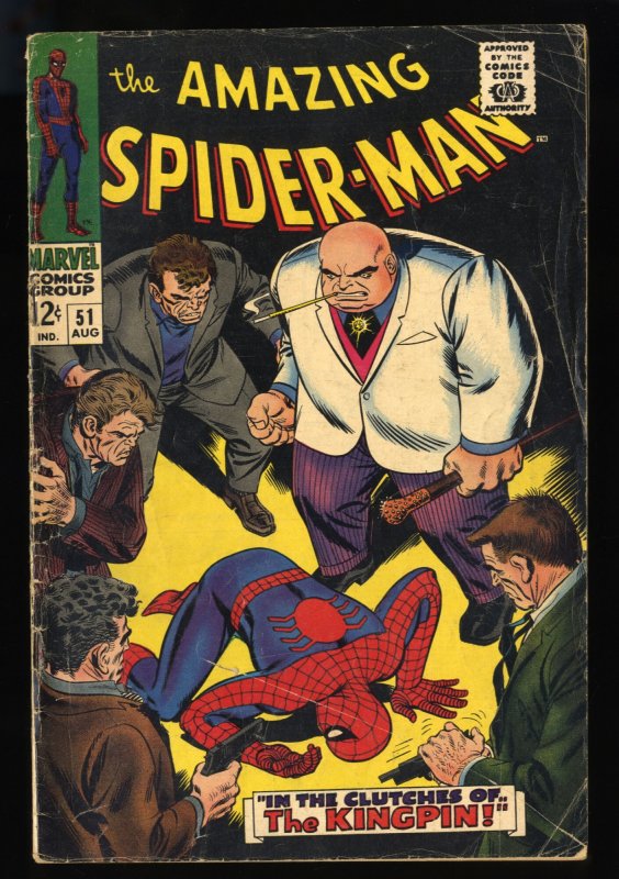 Amazing Spider-Man #51 GD/VG 3.0 2nd Kingpin!