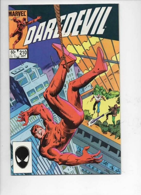 DAREDEVIL #210 VF/NM  Murdock, Without Fear, 1964 1984, more Marvel in store