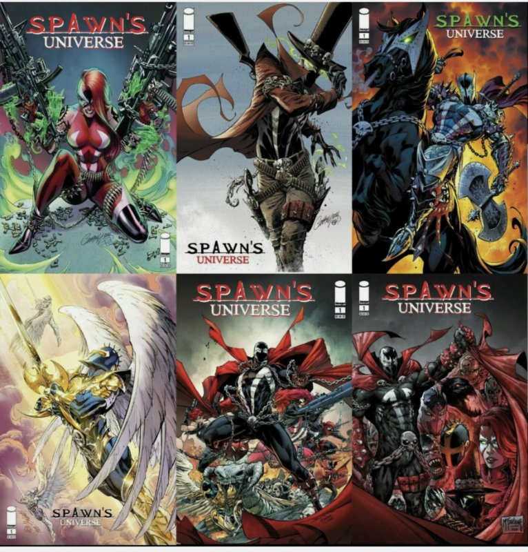 Spawn's Universe #1 - #6 set w/ Variants.NM Lot!