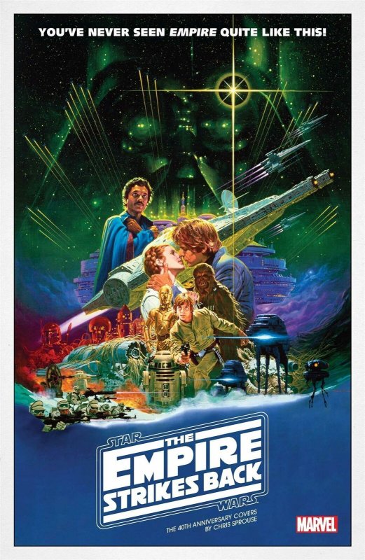 Star Wars Empire 40th Anniv Cvr Sprouse #1 Movie Poster Var Marvel Comic  Book