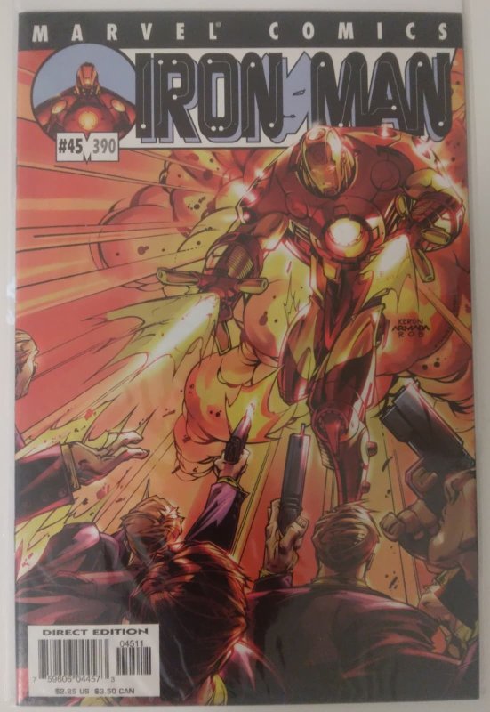 Iron Man #45/390 (2001) direct edition VF/NM (Big Bang Theory 4) Tieri/Grant