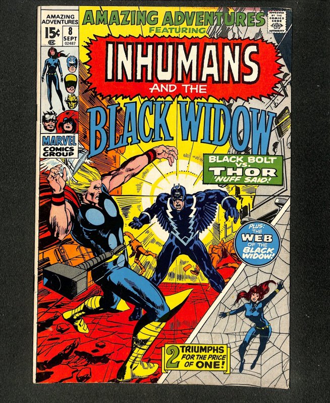 Amazing Adventures #8 Black Widow Inhumans Thor!