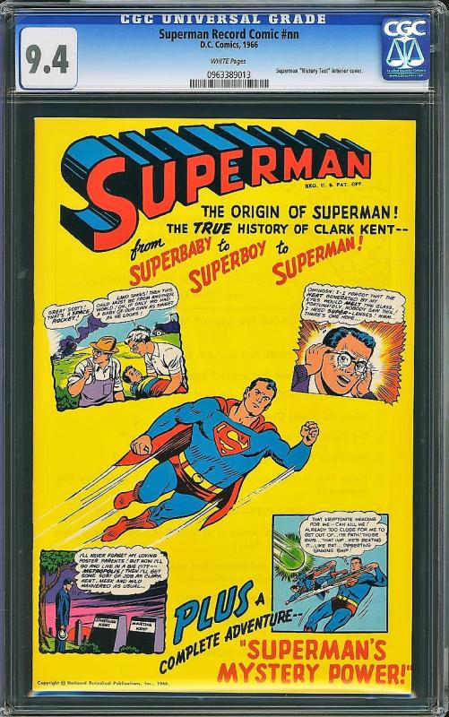 Superman Record Comic #nn (DC, 1966) CGC 9.4