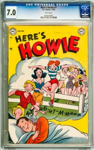 Here's Howie Comics #1  (1952) CGC 7.0! White Pages!