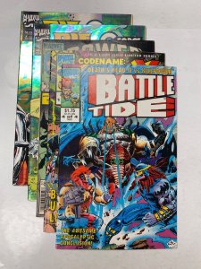 5 MARVEL comic books Die-Cut G Force #1 2 Power Pack #12 Genetix #1 47 KM32