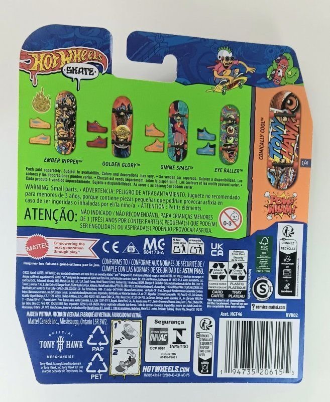 COMICALLY COOL | TONY HAWK POW WHAM SERIES 1/4 | MATTEL HOT WHEELS 2023 | NIB