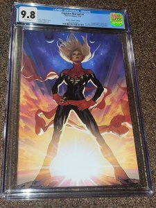 Captain Marvel 1 (2019), 1:100 Adam Hughes Virgin Variant Cover, Graded 9.8