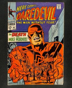 Daredevil #41 Death Of Mike Murdock! Stan Lee & Gene Colan!