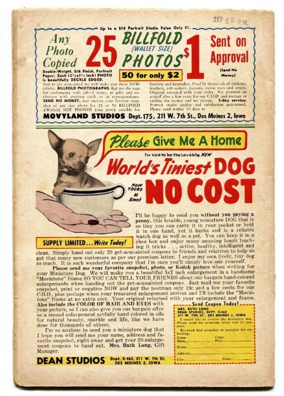 GIRLS LOVE STORIES #44 comic book 1956-ROMANCE FOR A DAY