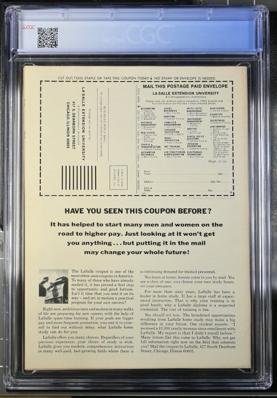 Vampire Tales 3 Cgc 9.6 Ow Pages Marvel 1974 (014)