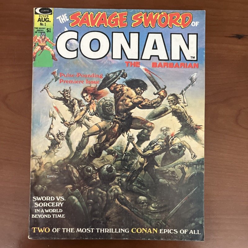 Savage Sword of Conan #1 Marvel (1974) 3rd Red Sonja FN+. Gorgeous Book. Key ?