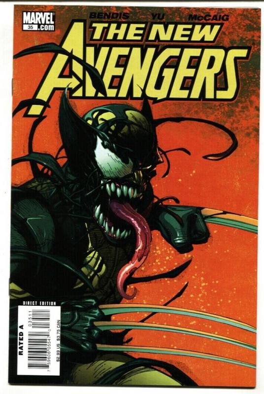 New Avengers #35 2007 1st Venomized cover- Wolverine NM-