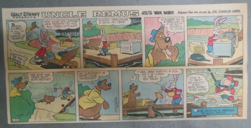 (36) Walt Disney's Uncle Remus Tales of Brer Rabbit 1960 Size: ~7.5 x 15 inches