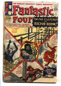 FANTASTIC FOUR #17 1963-DR DOOM-MARVEL G comic book