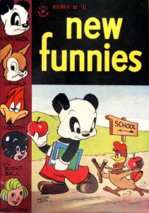 New Funnies (Walter Lantz) #105 FAIR ; Dell | low grade comic November 1945 Andy