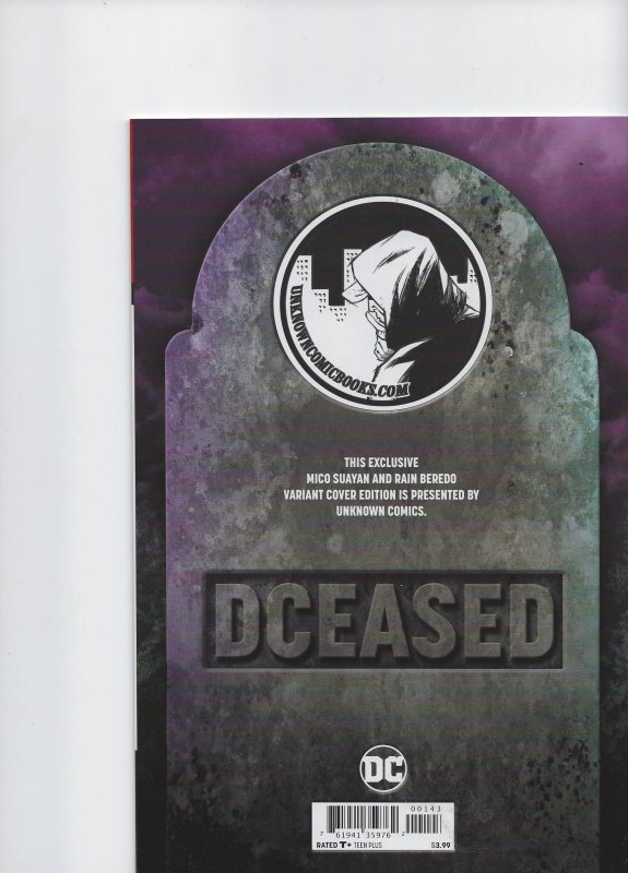 Dceased harley Quinn Kiss #1 variant cover