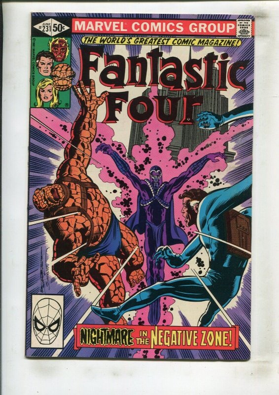 FANTASTIC FOUR #231 (8.0) NIGHTMARE IN THE NEGATIVE ZONE!! 1981