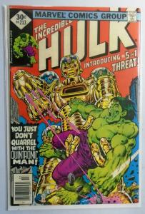 Incredible Hulk (1st Series) #213, Direct Edition 6.0/FN - 1977