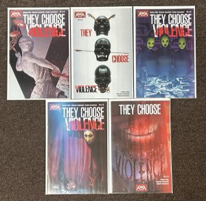 They Choose Violence #1,2,3,4,5 NM Set AWA