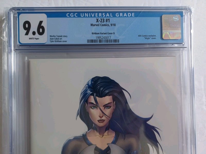 X-23 # 1 Cover D Kirkham - 2018 - CGC 9.6