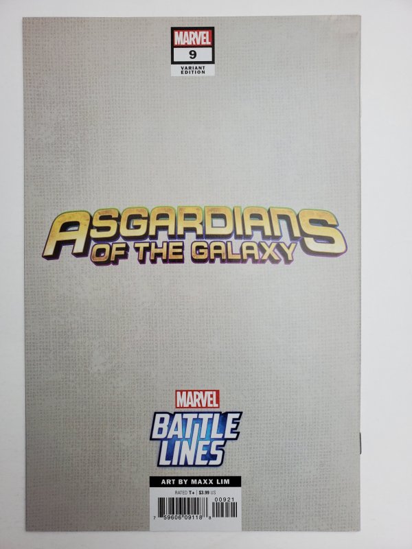 Asgardians of the Galaxy #9 Maxx Lim 'Battle Lines' Variant (2019)